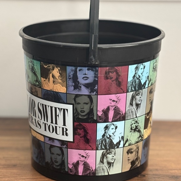 TAYLOR SWIFT The Eras Tour Movie AMC Collectible Large Popcorn Bucket w/ handle - Picture 5 of 8